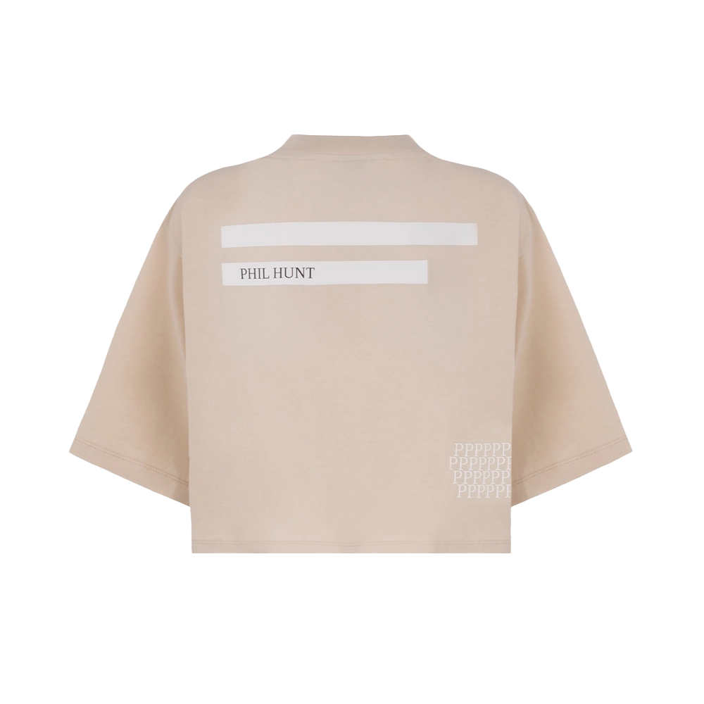 T-shirt Cropped con Patch W7 Donna