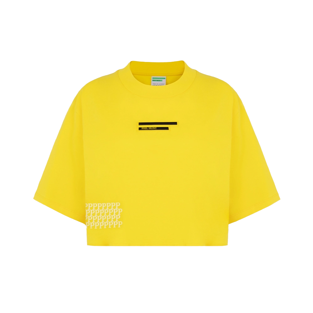 Cropped T-shirt with W8 Women's Patch
