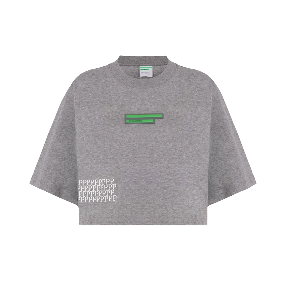 Cropped T-shirt with W4 Patch Women