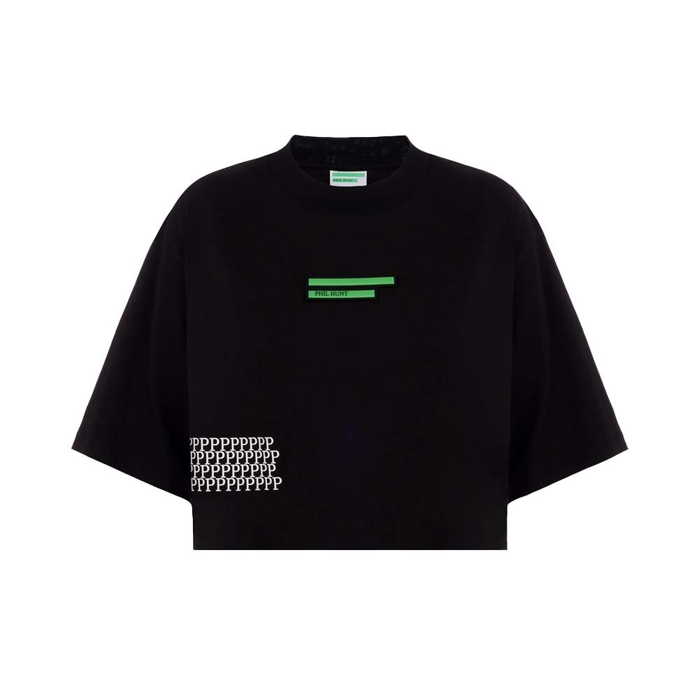 T-shirt Cropped con Patch W2 Donna